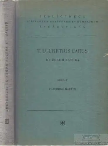 Buch: T. Lucreti Cari De Rerum Natura. Libri Sex, T. Lucretius Carus. 1953