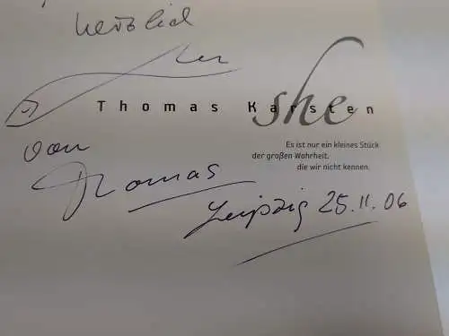 Buch: Thomas Karsten - She. 2005, Konkursbuch Verlag, signiert vom Fotografen