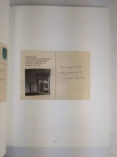 Ausstellungskatalog: Francesca Woodman. Roma 1977-1981, Casetti (Hrsg.), 2011