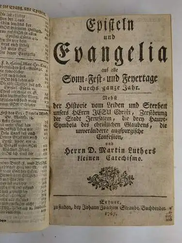 Buch: Konvolut von christlichen Schriften, Luther, Martin, 1772, 1767, 1750, gut