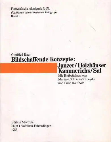 Buch: Bildschaffende Konzepte, Jäger, Gottfried, 1987, Edition Marzona,