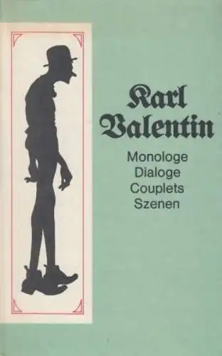 Buch: Monologe Dialoge Couplets Szenen, Valentin, Karl. 1973, Henschelverlag