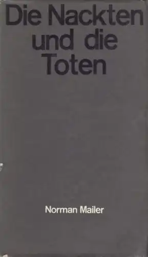 Buch: Die Nackten und die Toten, Mailer, Normen. 1969, Verlag Volk und Welt