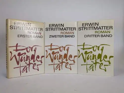 Buch: Der Wundertäter, Band 1 bis 3, Erwin Strittmatter, Aufbau Verlag, 3 Bände