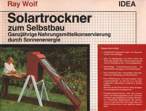 Buch: Solartrockner zum Selbstbau, Wolf, Ray, 1985, gebraucht, sehr gut