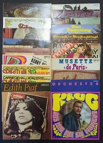 20 verschiedene AMIGA Schallplatten 12" LP, Manfred Krug, Puhdys, Edith Piaf ...