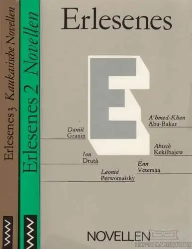 Buch: Erlesenes, Granin, D. / Druta, I. / Perweomaisky, L. u.v.a. 3 Bände