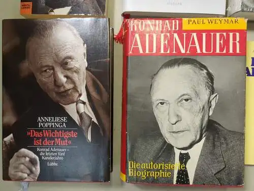 18 Bücher Konrad Adenauer: Attentat, Anmerkungen, Briefwechsel, Gespräche ...