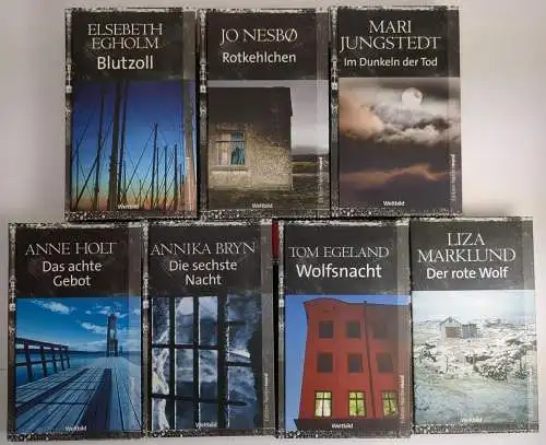7 Bände Edition Nordermord: Marklund, Holt, Nesbo, Egholm, Bryn, Egeland