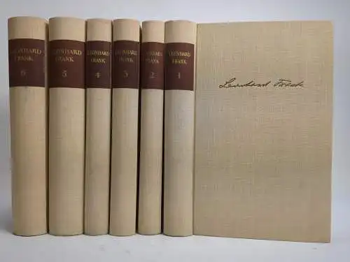 Buch: Gesammelte Werke in sechs Bänden, Frank, Leonhard. 6 Bände, 1957, Aufbau