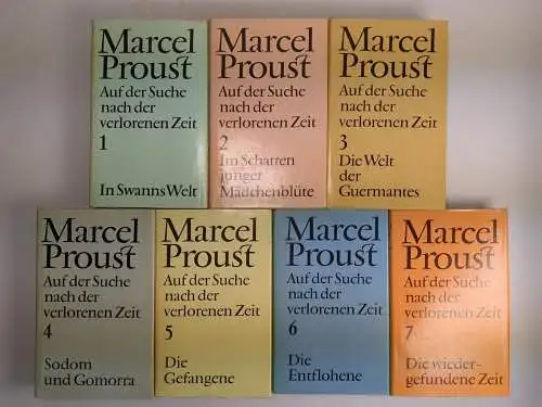 Buch: Auf der Suche nach der verlorenen Zeit, 7 Bände. Proust, Marcel, R & L
