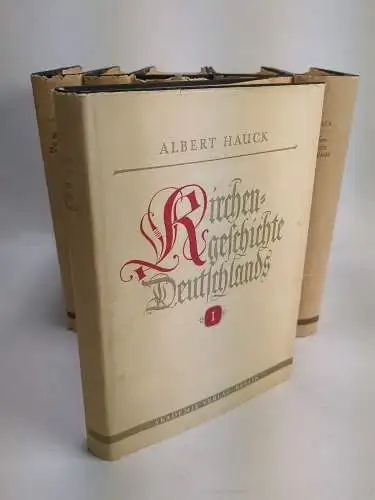 Buch: Kirchengeschichte Deutschlands, Albert Hauck, 5 in 6 Bänden, Akademie Vlg.