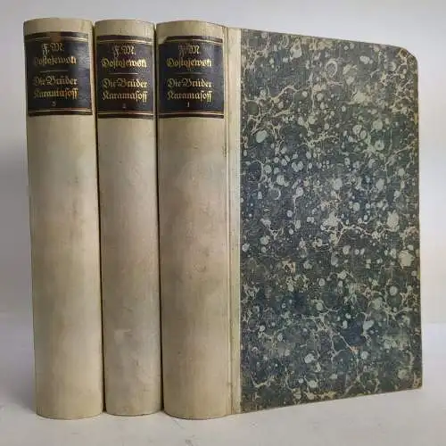 Buch: Die Brüder Karamasoff, Dostojewski, Fjodor. 3 Bände, Insel Verlag