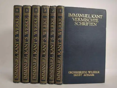 Buch: Immanuel Kant - Sämtliche Werke in 6 Bänden, Insel Verlag, 6 Bände