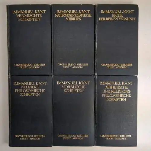 Buch: Immanuel Kant - Sämtliche Werke in 6 Bänden, Insel Verlag, 6 Bände