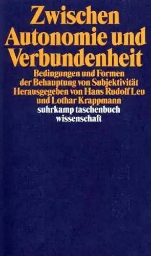 Buch: Zwischen Autonomie und Verbundenheit, Krappmann, Lothar, 1999, Suhrkamp
