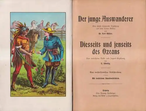 Buch: Der junge Auswanderer / Diesseits und Jenseits des Ozeans; Müller / Würdig