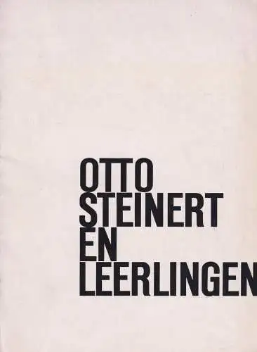 Buch: Otto Steinert en Leerlingen, 1959, N. V. Lecturis, gebraucht, gut