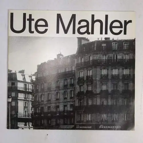 Plakat zur Ausstellung: Ute Mahler, Burg-Galerie, 1984, gebraucht, gut