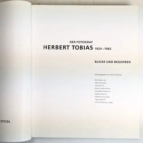 Buch: Der Fotograf Herbert Tobias (1924-1982), Blicke und Begehren, Steidl, 2008