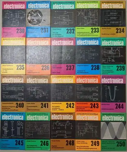 20 Hefte Amateurreihe electronica, Deutscher Militärverlag, Elektrotechnik