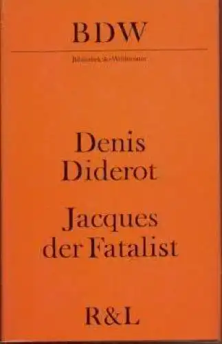 Buch: Jacques der Fatalist, Diderot, Denis. Bibliothek der Weltliteratur,  23172
