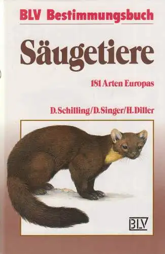 Buch: Säugetiere, 181 Arten Europas, Schilling u.a., 1983, BLV Buchverlag