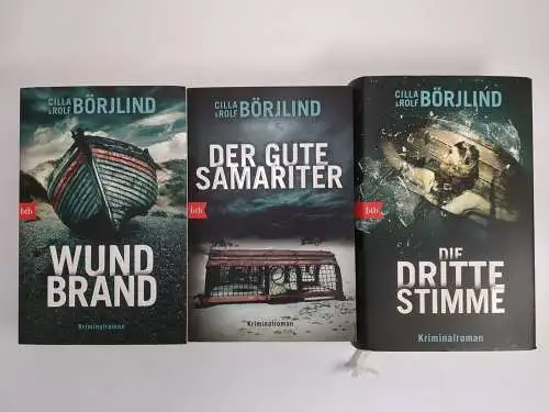 3 Bücher Rönning/Stilton-Serie, Cilla & Rolf Börjlind, Wundbrand, Samariter ...