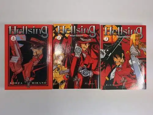 Manga: Hellsing Nr. 1-3, Kotha Hirano, Panini, 3 Bände, gebraucht, gut