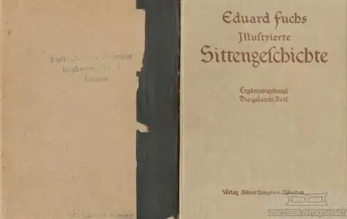 Buch: Ilustrierte Sittengeschichte vom Mittelalter bis zur Gegenwart, Fuchs