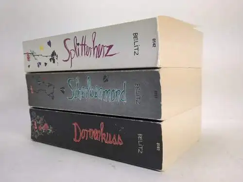 Buch: Bettina Belitz - Splitterherz, Scherbenmond, Dornenkuss, script 5, 3 Bände