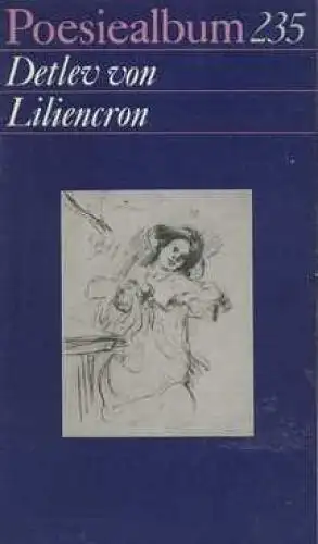 Buch: Poesiealbum, Liliencron, Detlev von. Poesiealbum, 1987, Verlag Neues Leben