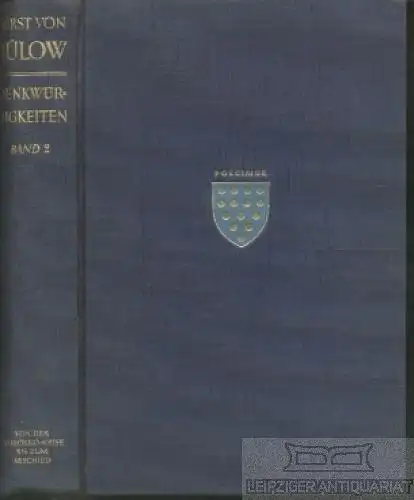 Buch: Denkwürdigkeiten. Zweiter Band, Bülow, Bernhard Fürst von. 1930