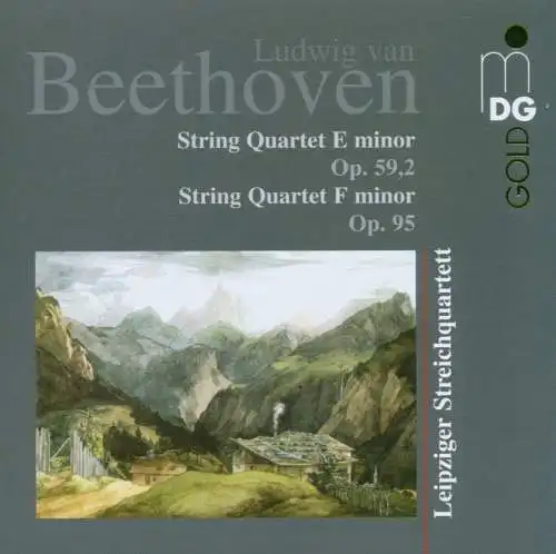 CD: Ludwig van Beethoven, String Quartets E minor Op. 59,2 / F minor Op. 95.