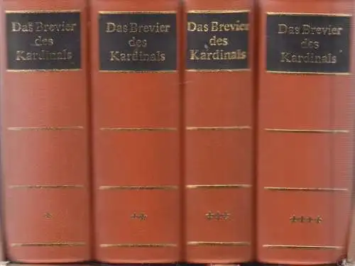 Buch: Das Brevier des Kardinals, Ilmer, Florens, 4 Bände, 1989, gebraucht, gut