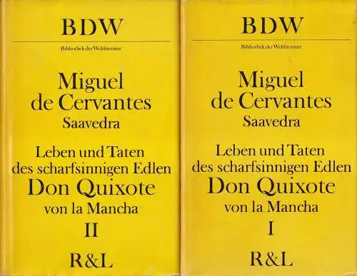 Buch: Don Quixote von La Mancha. Cervantes, 1972, Rütten & Loening