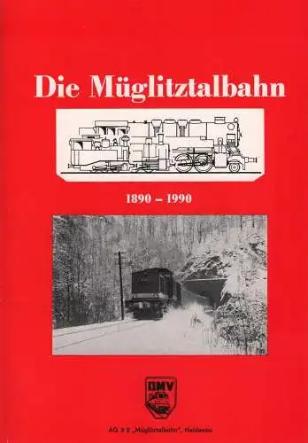 Buch: Die Müglitztalbahn, 1989, Deutscher Modelleisenbahnverband der DDR, gut