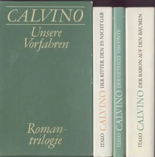 Buch: Unsere Vorfahren. Romantrilogie, Calvino, Italo. 3 Bände, 1981