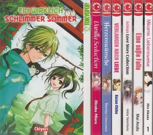 7 Mangas Romance, Tokyopop Verlag, Hiro Aikawa, Mai Ando, Kozue Chiba, Chiyori