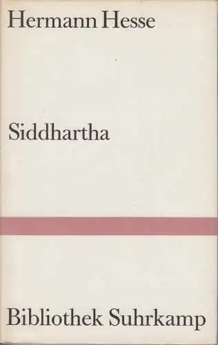Buch: Siddhartha, Hesse, Hermann, 2000, Suhrkamp Verlag, Eine indische Dichtung