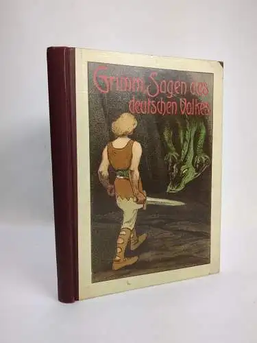 Buch: Sagen des deutschen Volkes, Brüder Grimm, J. Baß, Loewes Verlag
