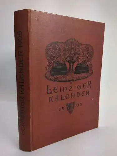 Buch: Leipziger Kalender 1909, Illustriertes Jahrbuch und Chronik, Merseburger