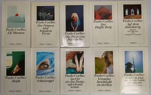 10 Bücher Paulo Coelho: Elf Minuten, Aleph, Veronika, Hexe, Schutzengel, Fluß...