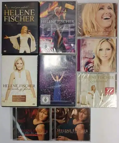 4 DVDs + 5 CDs Helene Fischer: Farbenspiel, Zaubermond, So wie ich bin, Mut ...