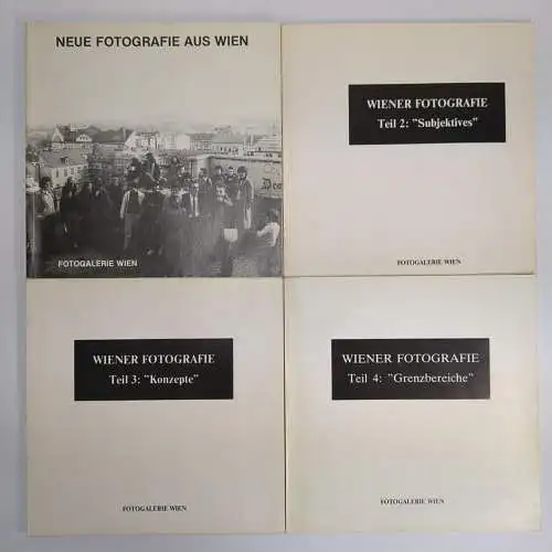 4 Bücher Fotogalerie Wien: Neue Fotografie aus Wien Nr. 2, Wiener Fotografie 2-4