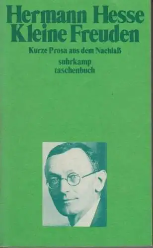 Buch: Kleine Freuden, Hesse, Hermann. Suhrkamp taschenbuch, 1988, gebraucht, gut