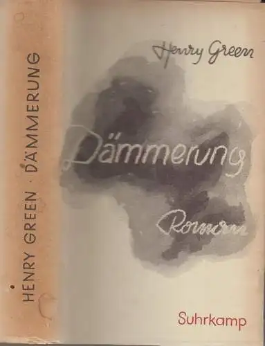Buch: Dämmerung, Green, Henry, 1953, Suhrkamp, Roman, sehr gut