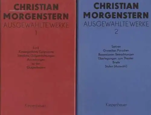 Buch: Ausgewählte Werke I und II, Morgenstern, Christian. 2 Bände, 1985