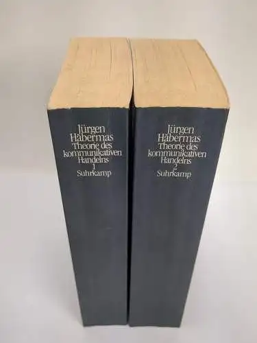 Buch: Theorie des kommunikativen Handelns, Habermas, Jürgen. 2 Bände, 1985