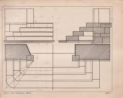 Buch: Fachzeichnen für Steinhauer und Maurer - Treppen. Heyer, Richard. Hirt